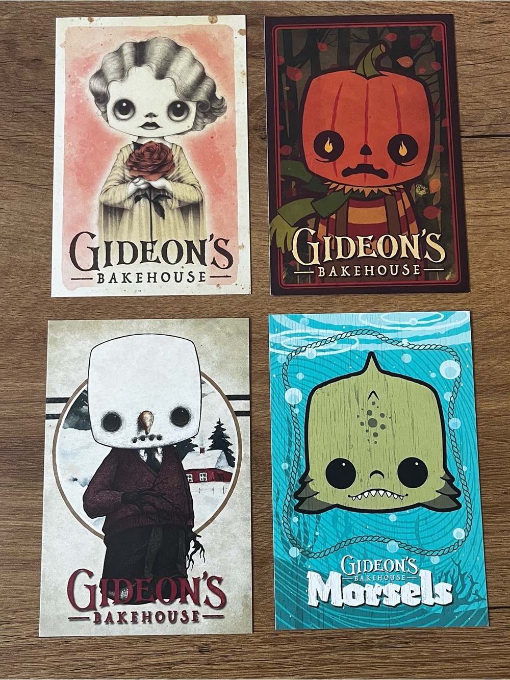 4 Gideon’s Bakehouse Menus - Disney Springs 2024 & 2026 - Lot Of 4 NEW